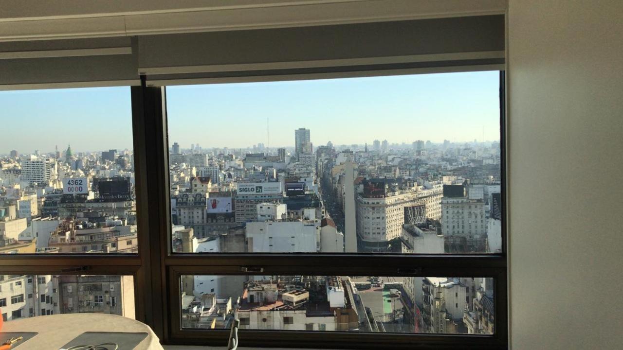 Que Mejor Vista Del Obelisco Piso A La Calle Corrientes Buenos Aires Exteriör bild