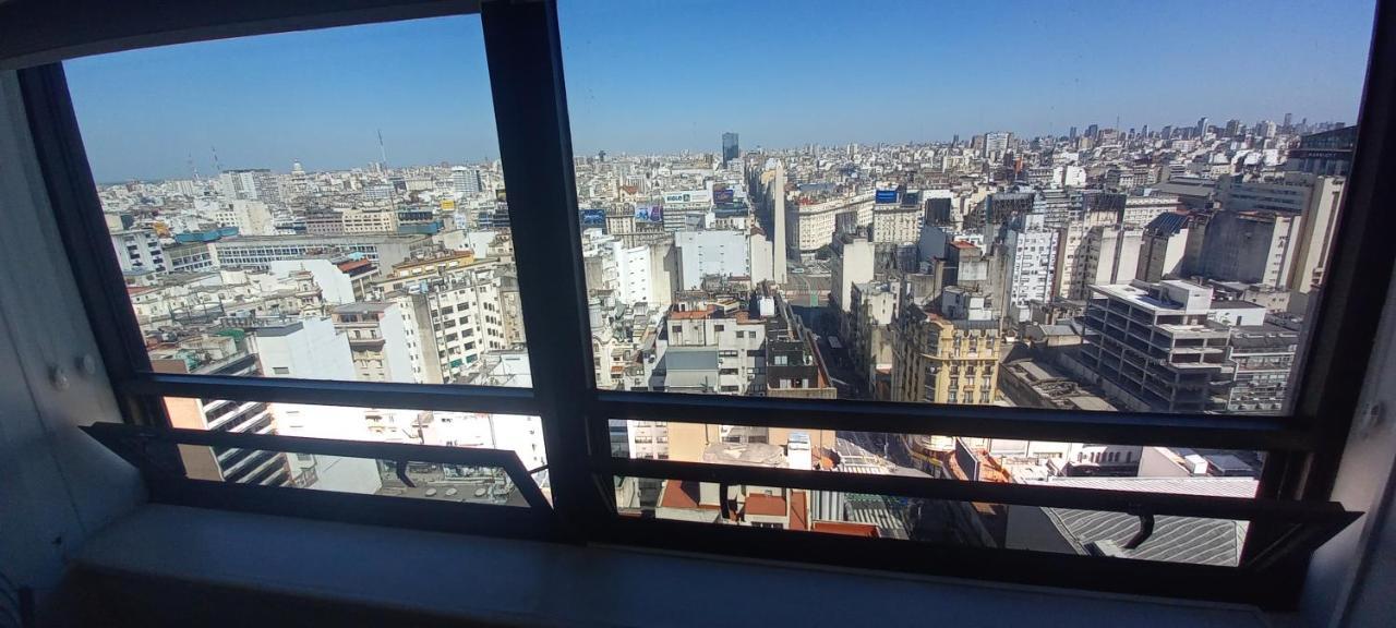 Que Mejor Vista Del Obelisco Piso A La Calle Corrientes Buenos Aires Exteriör bild