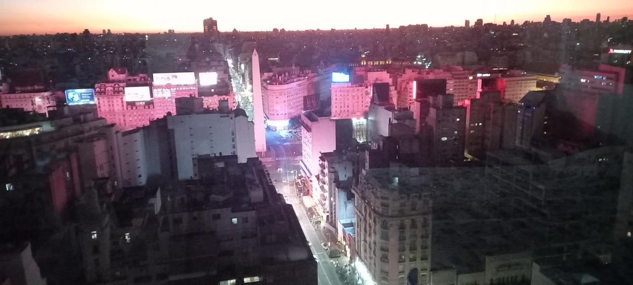Que Mejor Vista Del Obelisco Piso A La Calle Corrientes Buenos Aires Exteriör bild