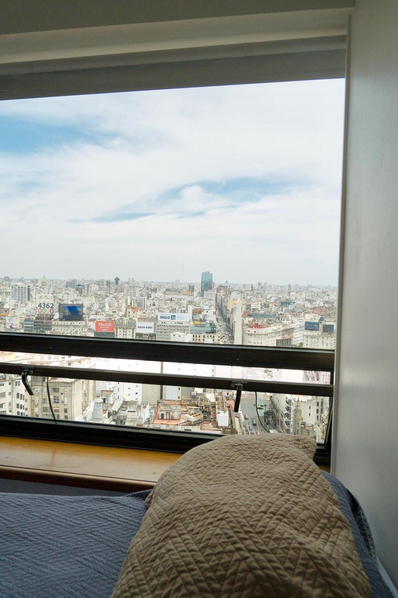 Que Mejor Vista Del Obelisco Piso A La Calle Corrientes Buenos Aires Exteriör bild