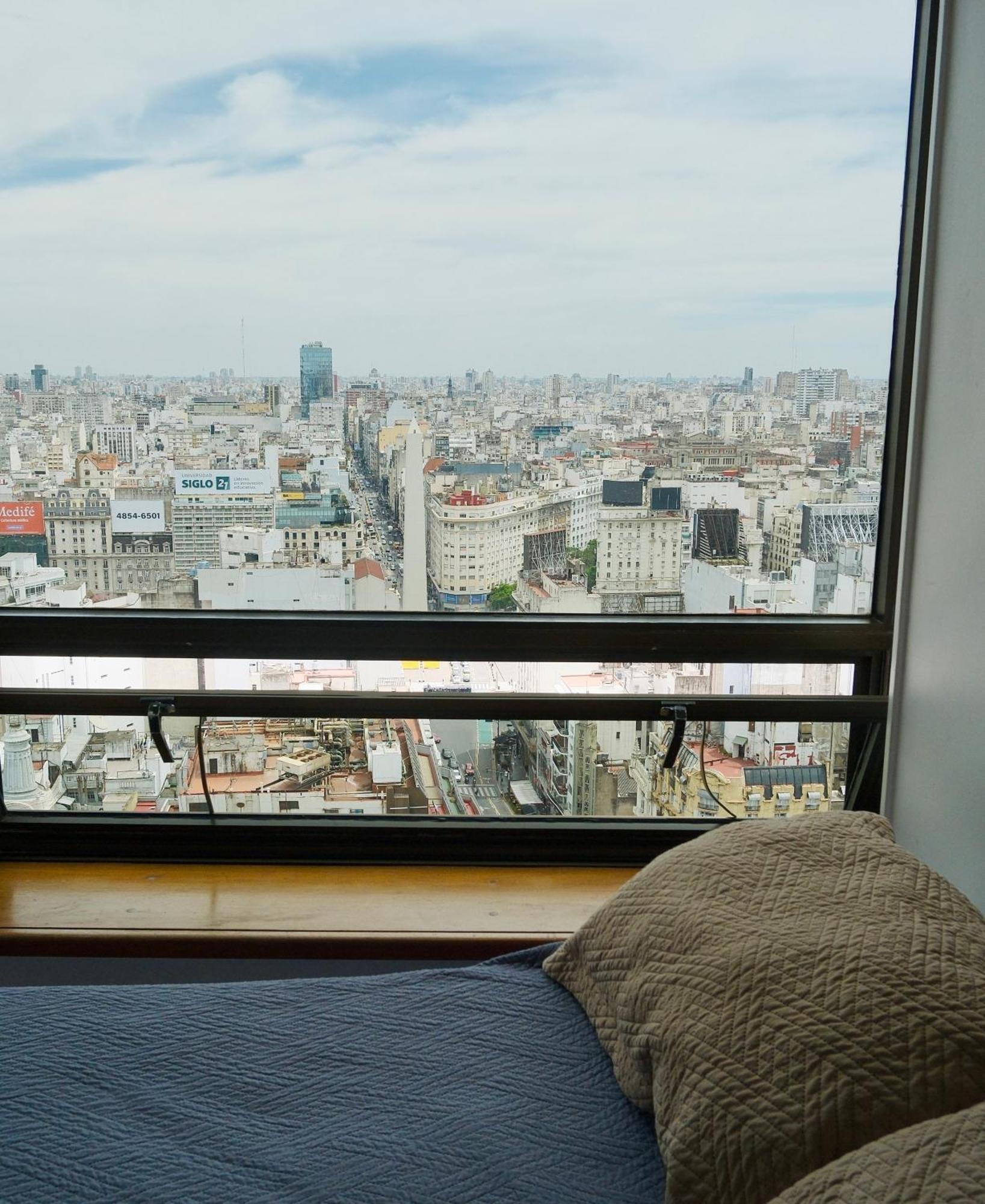 Que Mejor Vista Del Obelisco Piso A La Calle Corrientes Buenos Aires Exteriör bild